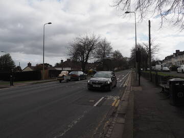 tactiles and dropped kerbs, but three lanes of 30mph motor traffic with no protection