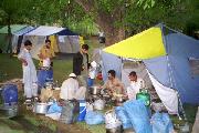 mess and cooking tents